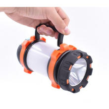 Super Bright Rechargeable Camping Lantern with 3600mah power bank, 360 degree range waterproof SOS camping LED flashlight